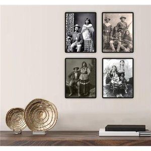 Black History African American Native American Wall Art Décor 4 Prints 8.5x11